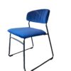 VELVET stoel blauw
